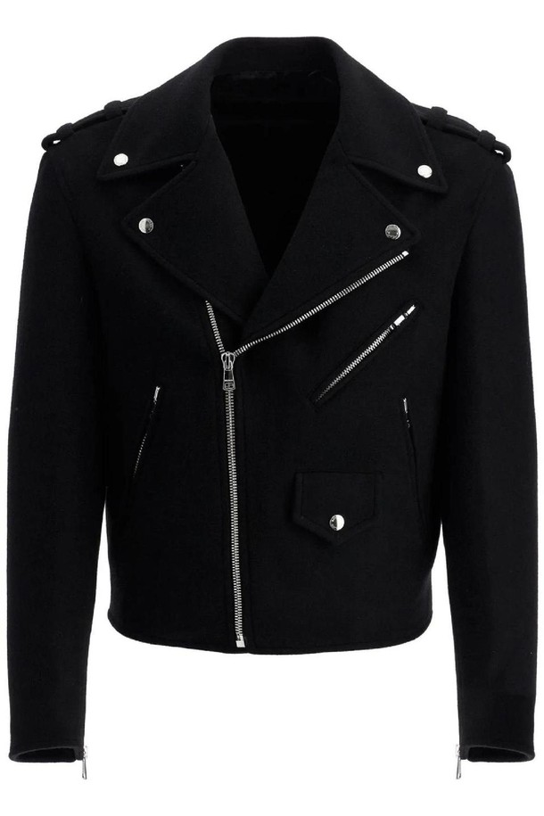 BALMAIN - 블루종/점퍼 - 발망 남성 파카 wool felt biker jacket in NB02