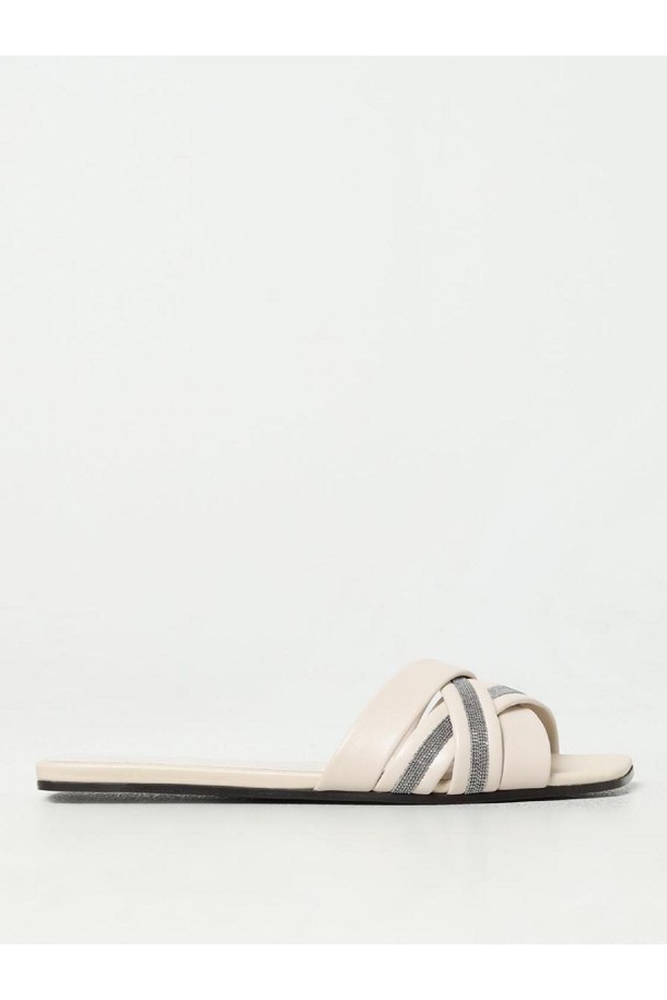 BRUNELLO CUCINELLI - 샌들/뮬/슬리퍼 - 브루넬로 쿠치넬리 여성 샌들 Womans Flat Sandals Brunello Cucinelli NB03