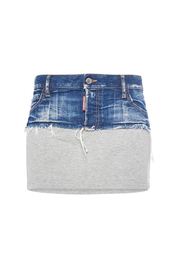 Dsquared2 - 스커트/팬츠 - 디스퀘어드2 여성 스커트 Denim   jersey low rise mini skirt NB01