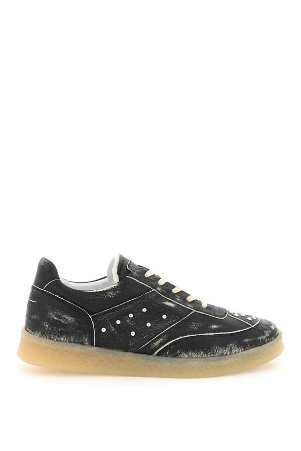 MM6 Maison Margiela - 스니커즈 - 엠엠식스 메종마르지엘라 남성 스니커즈 leather low top sneakers NB02