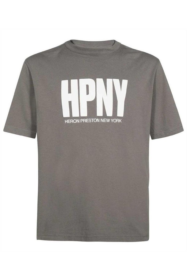 HERON PRESTON - 반팔티셔츠 - 헤론프레스톤 남성 티셔츠 Heron Preston HMAA032S23JER004 REG HPNY T shirt   Grey NB24