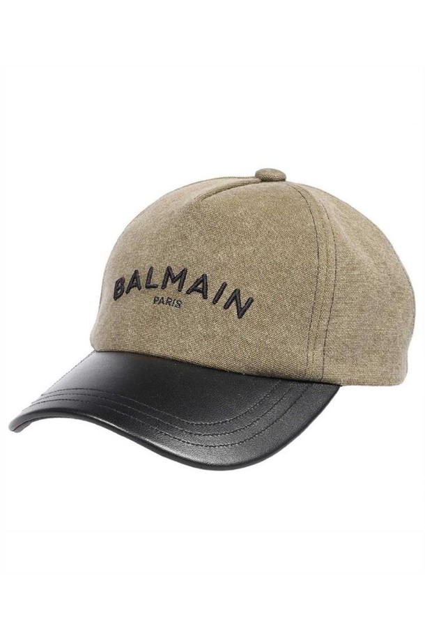 BALMAIN - 모자 - 발망 남성 모자 Balmain CH1XA015MB38 COTTON LOGO Cap   Brown NB24