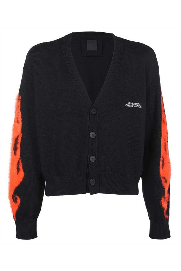 GIVENCHY - 니트/가디건 - 지방시 남성 니트 스웨터 Givenchy BM90QR4YHF V NECK Cardigan   Black NB24