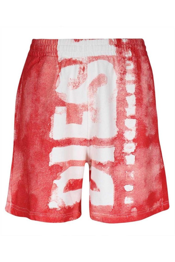 DIESEL - 하프팬츠 - 디젤 남성 숏팬츠 Diesel A13330 0NFAV COTTON Shorts   Red NB24