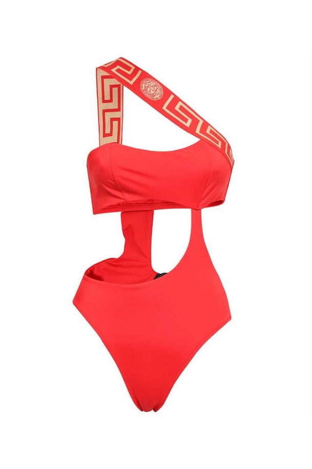 VERSACE - 기타소품 - 베르사체 여성 수영복 Versace ABD01108 A232185 GRECA BORDER ONE PIECE Swimwear   Red NB24