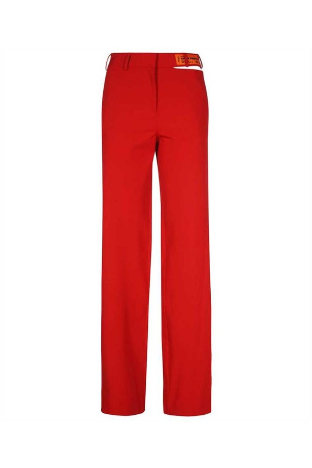 HERON PRESTON - 스커트/팬츠 - 헤론프레스톤 여성 팬츠 Heron Preston HWCO002S23FAB001 GABARDINE OPEN SIDE BELT Trousers   Red NB24