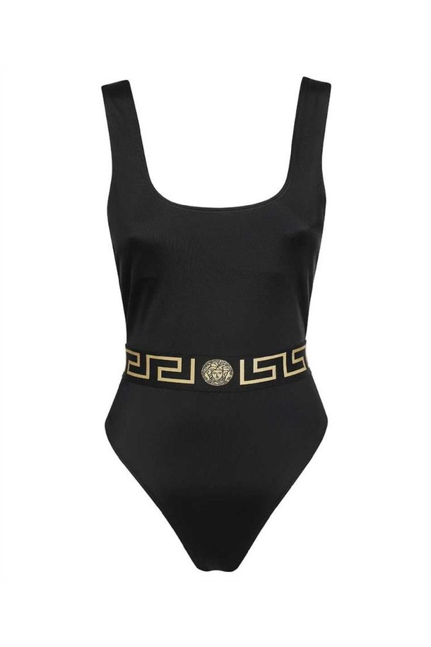 VERSACE - 기타소품 - 베르사체 여성 수영복 Versace 1003204 A232185 GRECA Swimsuit   Black NB24