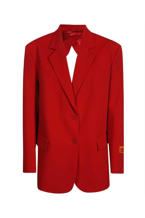 HERON PRESTON - 자켓/점퍼 - 헤론프레스톤 여성 자켓 Heron Preston HWEN014S23FAB001 BACK CUTOUT GABARDINE Jacket   Red NB24