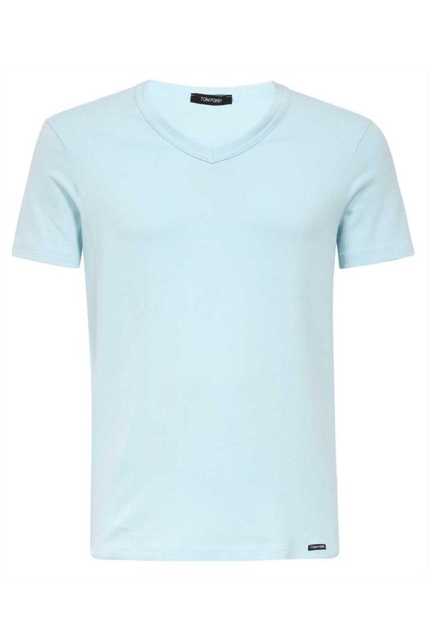 TOM FORD - 기타소품 - 톰포드 남성 속옷 Tom Ford T4M091040 V NECK COTTON T shirt   Blue NB24