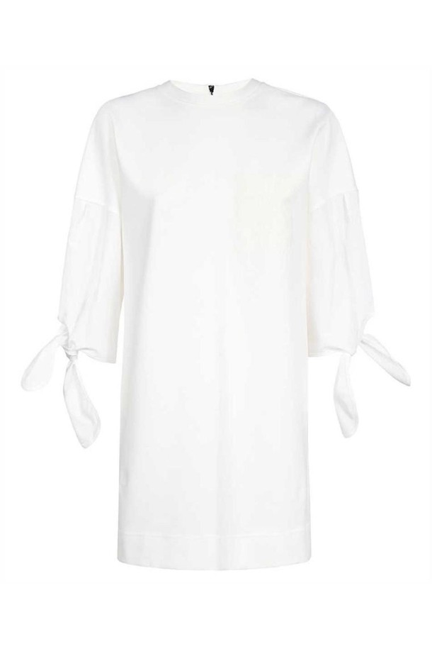 MAX MARA - 원피스 - 막스마라 여성 원피스 MAX MARA 2411621032600 POPLIN T SHIRT Dress   White NB24