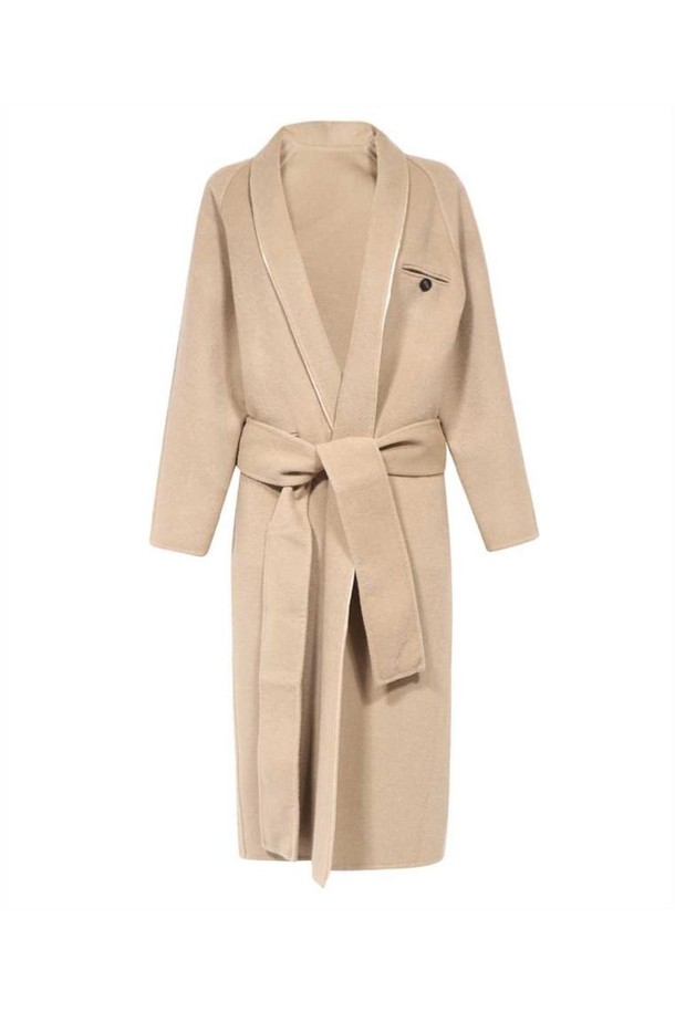 Salvatore Ferragamo - 코트 - 페라가모 여성 코트 Salvatore Ferragamo 13C325 ROBE Coat   Beige NB24