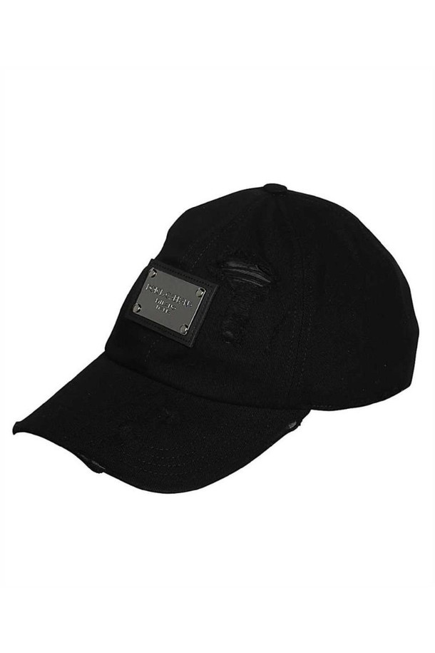 DOLCE & GABBANA - 모자 - 돌체앤가바나 남성 모자 Dolce   Gabbana GH860A FU6X8 COTTON TWILL BASEBALL Cap   Black NB24