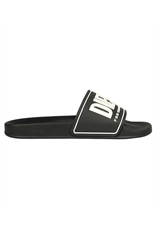 DIESEL - 샌들/슬리퍼 - 디젤 남성 슬리퍼 Diesel Y02801 P4441 MAYEMI Slides   Black NB24