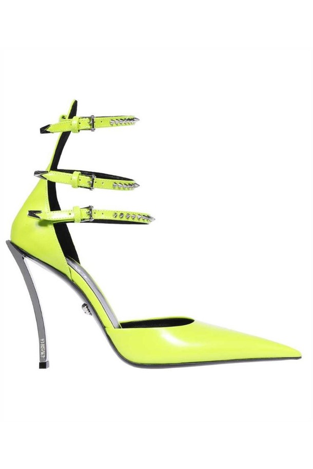 VERSACE - 샌들/뮬/슬리퍼 - 베르사체 여성 샌들 Versace 1007256 1A05893 PIN POINT Sandals   Green NB24