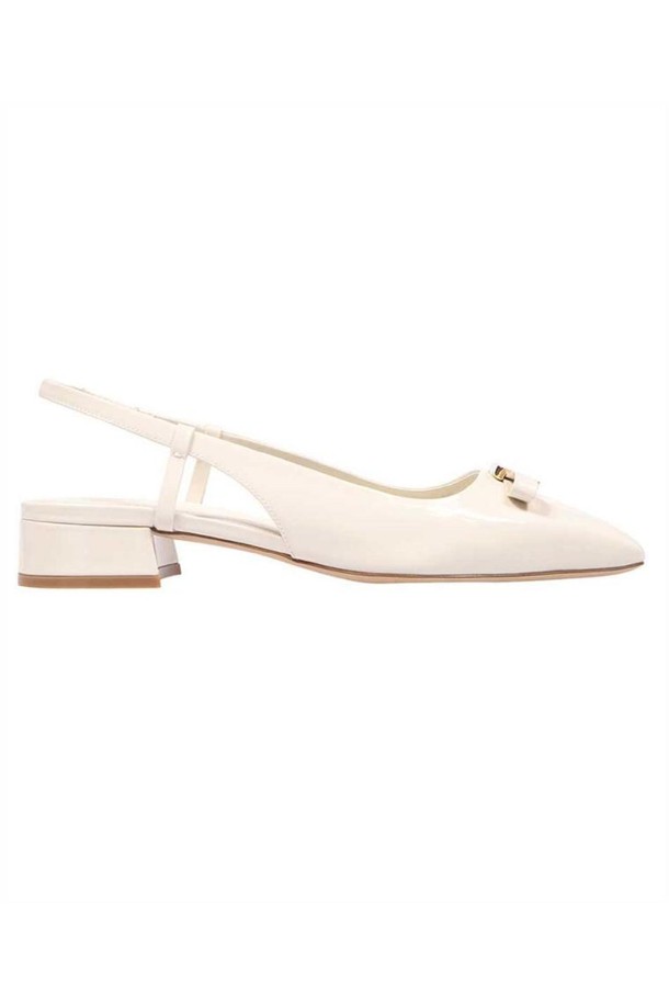 Salvatore Ferragamo - 샌들/뮬/슬리퍼 - 페라가모 여성 샌들 Salvatore Ferragamo 01G976 SLINGBACK WITH MINI BOW Sandals   White NB24