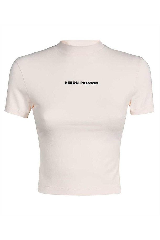 HERON PRESTON - 반팔티셔츠 - 헤론프레스톤 여성 티셔츠 Heron Preston HWAA022F23JER001 SHORT SLEEVE BABY T shirt   Pink NB24