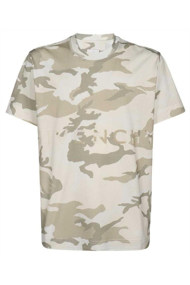 GIVENCHY - 반팔티셔츠 - 지방시 남성 티셔츠 Givenchy BM71D730W0 4G CAMO T shirt   Beige NB24