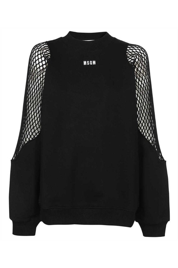 MSGM - 긴팔티셔츠 - 엠에스지엠 여성 맨투맨 후드 MSGM 3441MDM169 237001 Sweatshirt   Black NB24