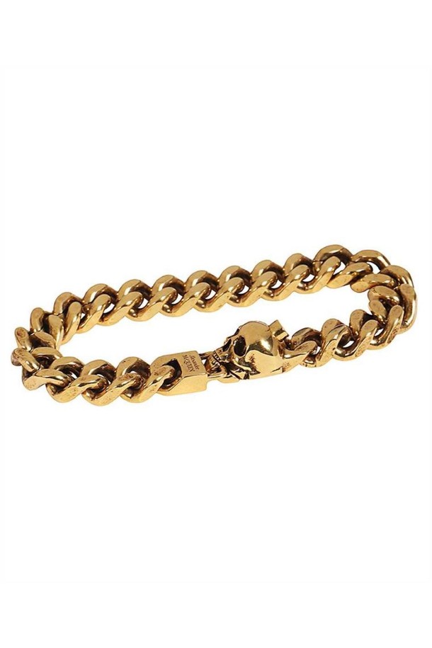 Alexander McQueen - 기타소품 - 알렉산더 맥퀸 남성 팔찌 Alexander McQueen 735915 J160T SKULL CHAIN Bracelet   Gold NB24