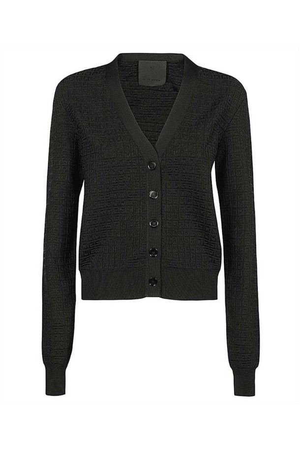 GIVENCHY - 니트/가디건 - 지방시 여성 니트 스웨터 Givenchy BW90NM4ZKD V NECK CROPPED Cardigan   Black NB24