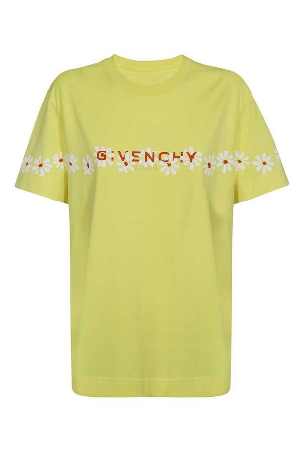 GIVENCHY - 반팔티셔츠 - 지방시 여성 티셔츠 Givenchy BW707Z3Z8U SHORT SLEEVE CLASSIC FIT T shirt   Yellow NB24