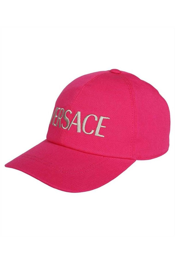 VERSACE - 모자/비니 - 베르사체 여성 모자 Versace ICAP006 A234764 EMBROIDERED LOGO Cap   Pink NB24