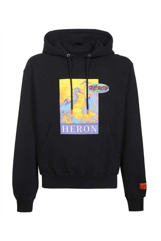 HERON PRESTON - 긴팔티셔츠 - 헤론프레스톤 남성 맨투맨 후드 Heron Preston HMBB017S22JER005 KK22 Hoodie   Black NB24