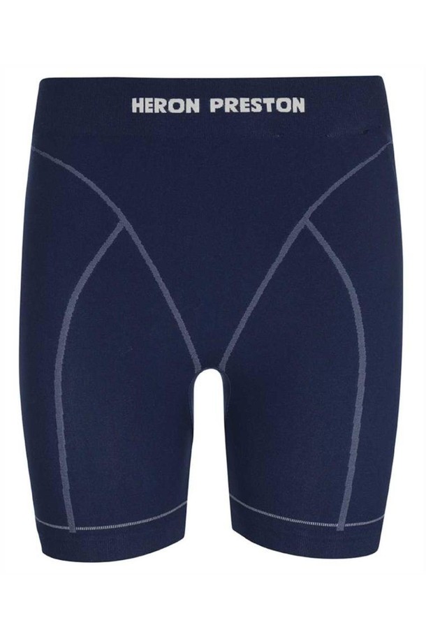 HERON PRESTON - 스커트/팬츠 - 헤론프레스톤 여성 숏팬츠 Heron Preston HWVH002F23KNI001 ACTIVE LOGO Shorts   Blue NB24