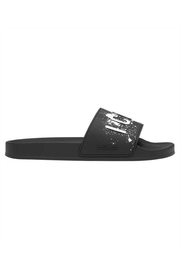 Dsquared2 - 샌들/슬리퍼 - 디스퀘어드2 남성 슬리퍼 Dsquared2 FFM0023 17205573 ICON SPLATTER Slides   Black NB24