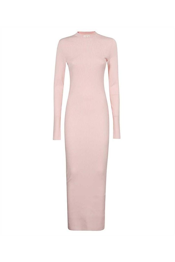 HERON PRESTON - 원피스 - 헤론프레스톤 여성 원피스 Heron Preston HWHI013F23KNI001 LONG KNIT Dress   Pink NB24