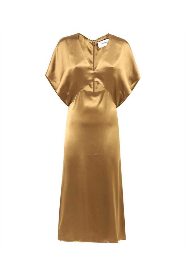 YVES SALOMON - 원피스 - 이브살로몬 여성 원피스 Yves Salomon 24E24EYR01723SAVI Dress   Gold NB24