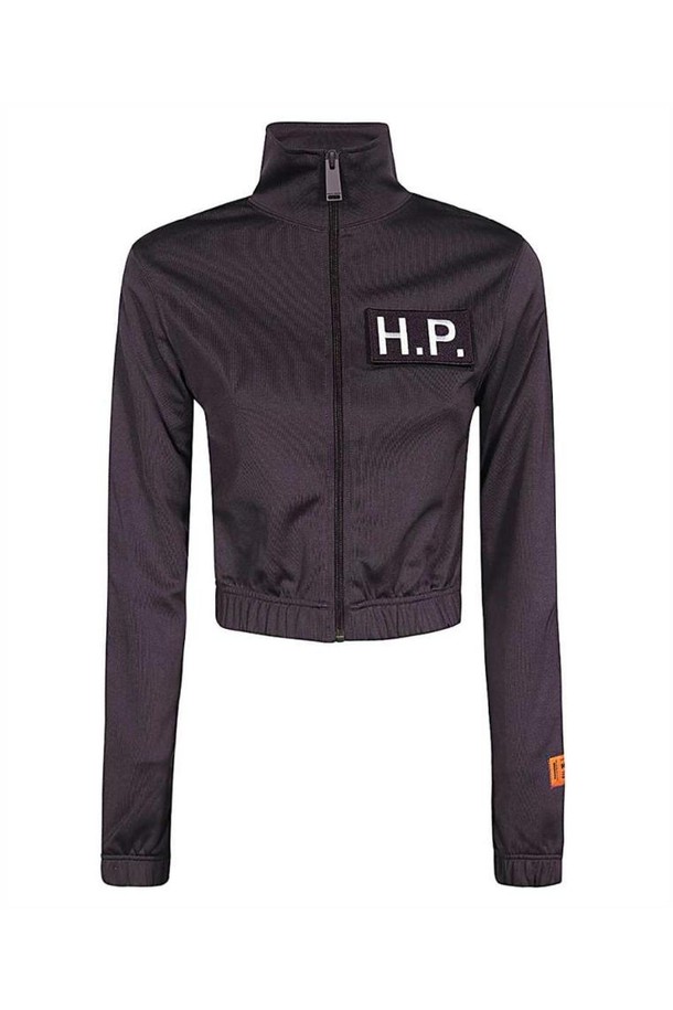 HERON PRESTON - 긴팔티셔츠 - 헤론프레스톤 여성 맨투맨 후드 Heron Preston HWBD005F23JER001 TRACKTOP PATCH LOGO Sweatshirt   Purple NB24