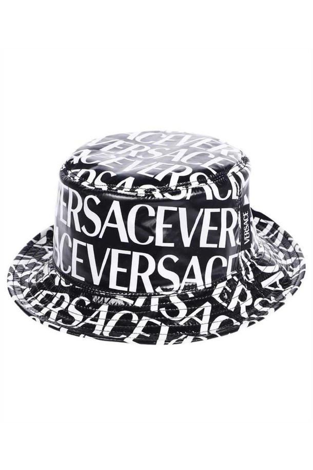 VERSACE - 모자/비니 - 베르사체 여성 모자 Versace 1007031 1A05305 LOGO Hat   Black NB24