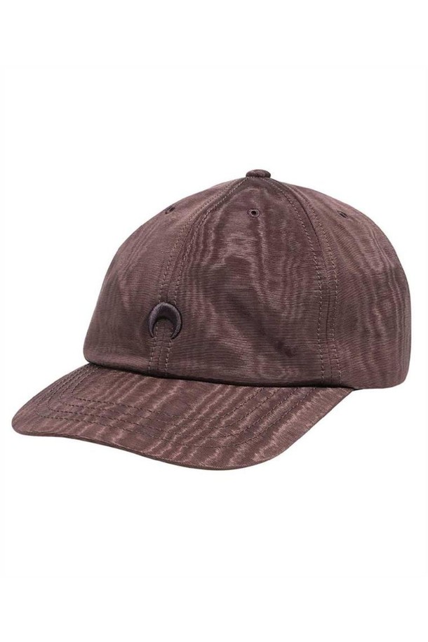 MARINE SERRE - 모자 - 마린세르 남성 모자 Marine Serre UHG001 CWOV0010 REGENERATED MOIRE BASEBALL Cap   Brown NB24