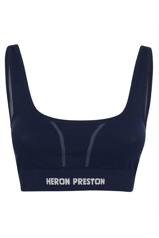 HERON PRESTON - 반팔티셔츠 - 헤론프레스톤 여성 티셔츠 Heron Preston HWVO007F23KNI001 ACTIVE LOGO Top   Blue NB24