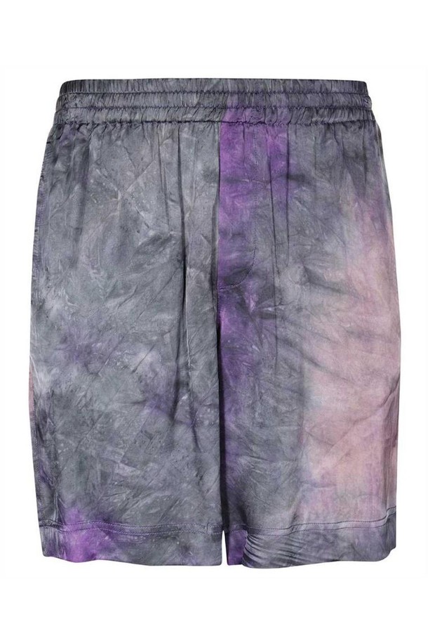 MSGM - 하프팬츠 - 엠에스지엠 남성 숏팬츠 MSGM 3440MB04 237014 VISCOSE TIE DYE FLUID Shorts   Purple NB24