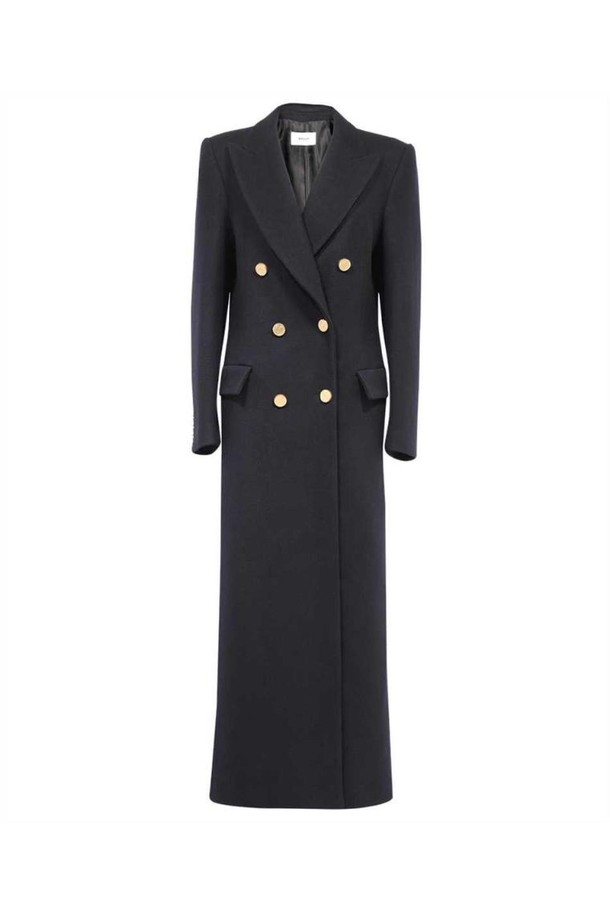 BALLY - 코트 - 발리 여성 코트 Bally WOU03Y WO156 LOGO EMBOSSED BUTTON VIRGIN WOOL Coat   Blue NB24