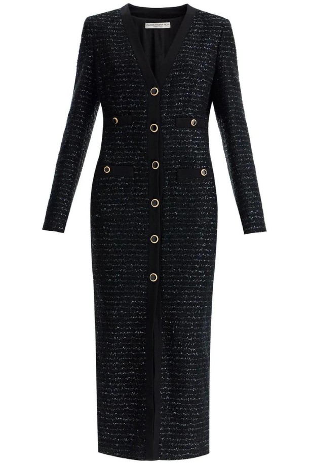 ALESSANDRA RICH - 원피스 - 알렉산드라리치 여성 원피스 midi tweed dress with sequins NB02