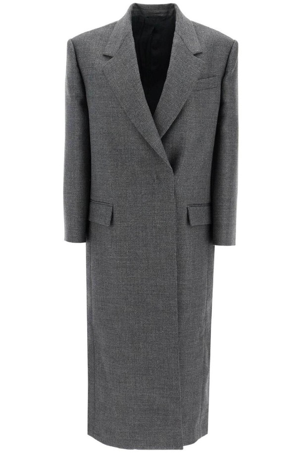 BRUNELLO CUCINELLI - 코트 - 브루넬로 쿠치넬리 여성 코트 woolen overcoat in canvas fabric NB02