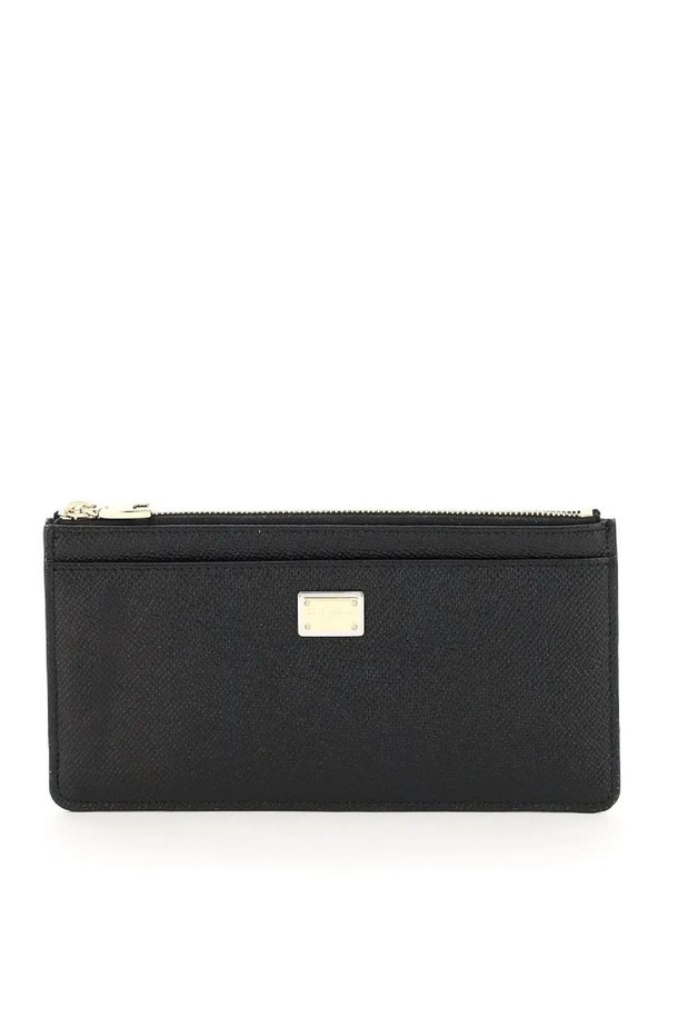 DOLCE & GABBANA - 중/반지갑 - 돌체앤가바나 여성 지갑 cardholder pouch in dauphine calfskin NB02