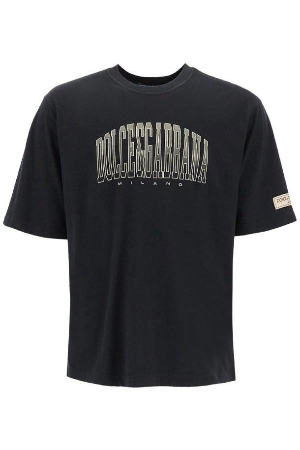 DOLCE & GABBANA - 반팔티셔츠 - 돌체앤가바나 남성 티셔츠 t shirt with logo print NB02