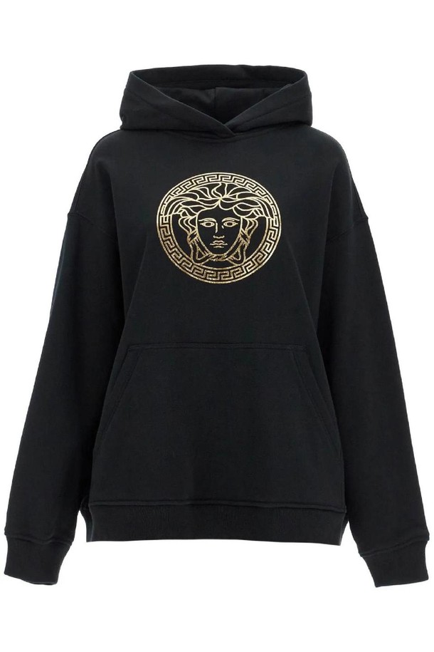 VERSACE - 긴팔티셔츠 - 베르사체 여성 맨투맨 후드 hooded sweatshirt with med NB02