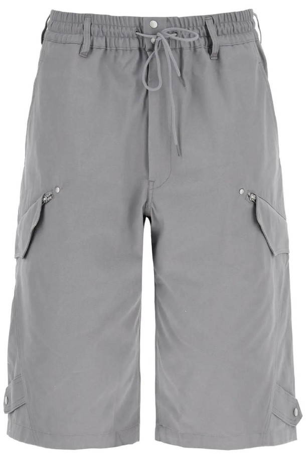 Y-3 - 하프팬츠 - 요지야마모토 남성 숏팬츠 canvas multi pocket bermuda shorts  NB02