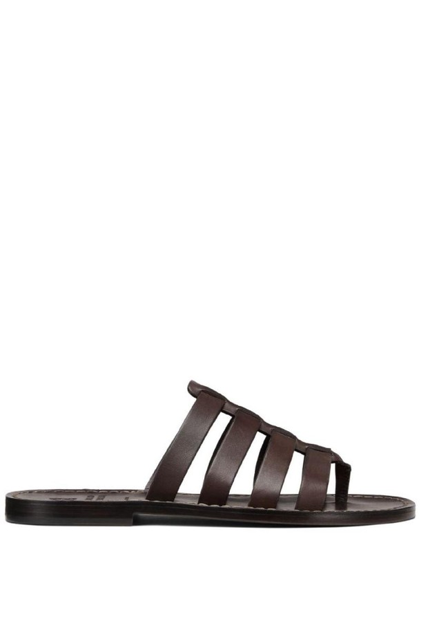 BRUNELLO CUCINELLI - 샌들/슬리퍼 - 브루넬로 쿠치넬리 남성 샌들 LEATHER FLAT SANDALS NB30