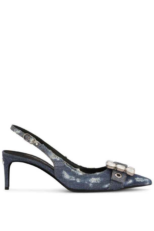 DOLCE & GABBANA - 펌프스 - 돌체앤가바나 여성 펌프스 DENIM PATCHWORK SLINGBACK PUMPS NB30