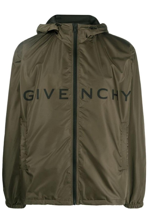 GIVENCHY - 자켓/점퍼 - 지방시 남성 자켓 LOGO HOODED WINDBREAKER NB30