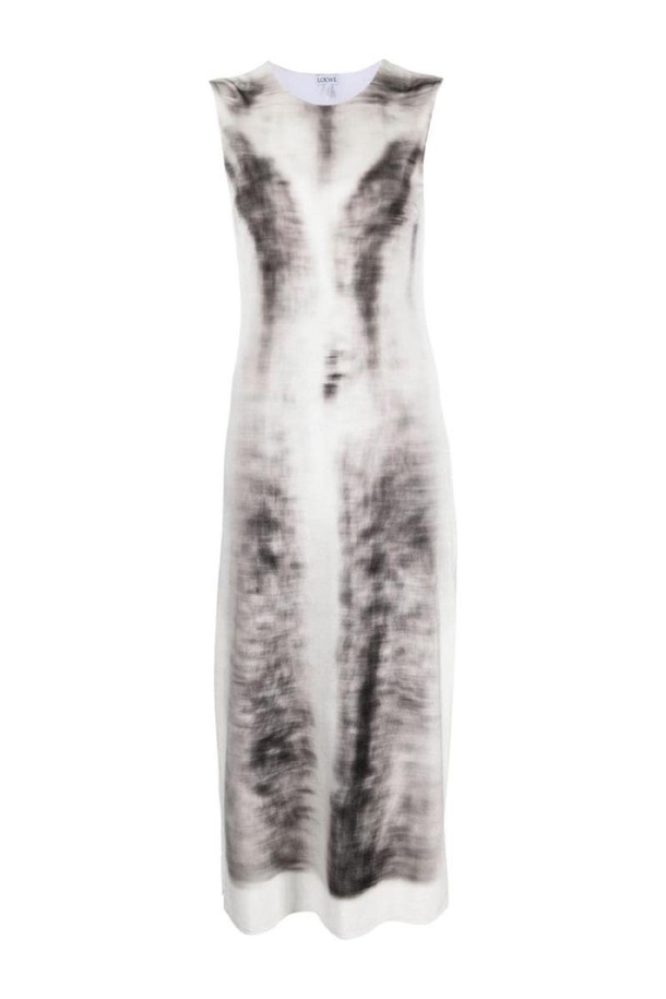 LOEWE - 원피스 - 로에베 여성 원피스 BLURRED PRINT TUBE DRESS NB30