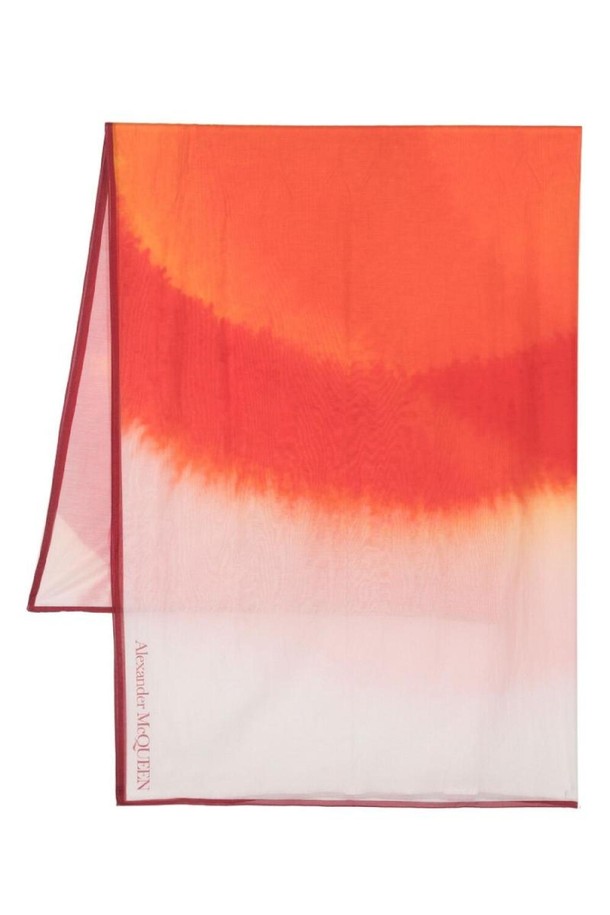 Alexander McQueen - 스카프/머플러 - 알렉산더 맥퀸 여성 스카프 PRINTED SILK BLEND COTTON SCARF NB30