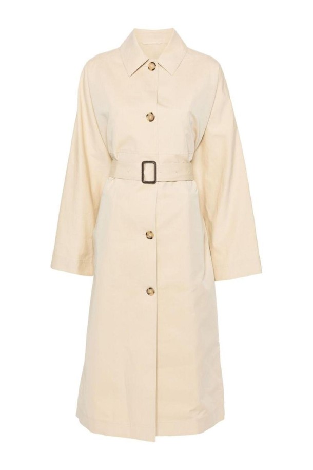 TOTEME - 코트 - 토템 여성 트렌치코트 COTTON AND SILK BLEND TRENCH COAT NB30