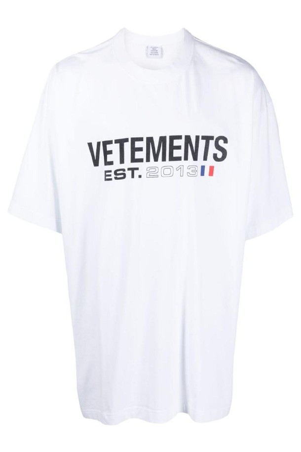 VETEMENTS - 반팔티셔츠 - 베트멍 남성 티셔츠 LOGO COTTON T SHIRT NB30